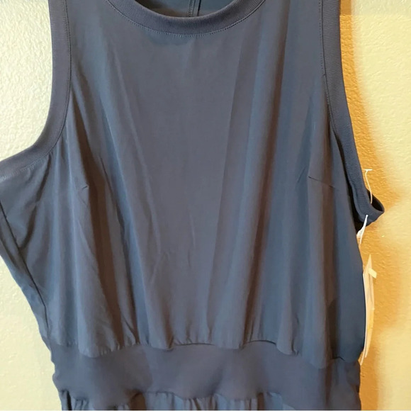 NWT Zella OSR PURSUIT SLEEVELESS CROP JUMPSUIT IN NAVY INDIA INK, Large - Picture 6 of 16